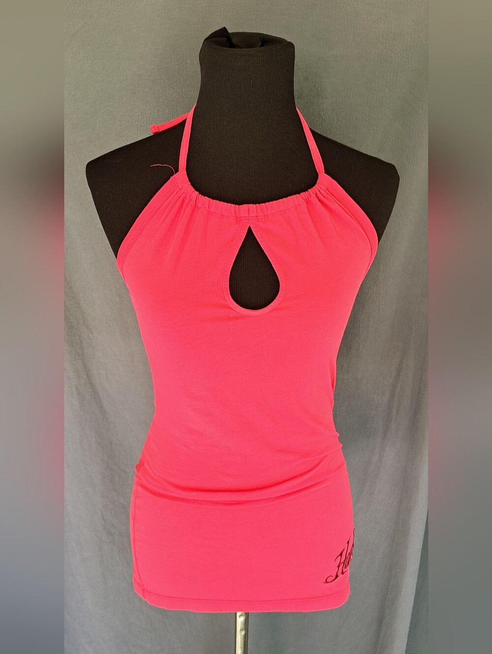 Harley Davidson Hot Pink Halter Keyhole Tank Top sz. S
